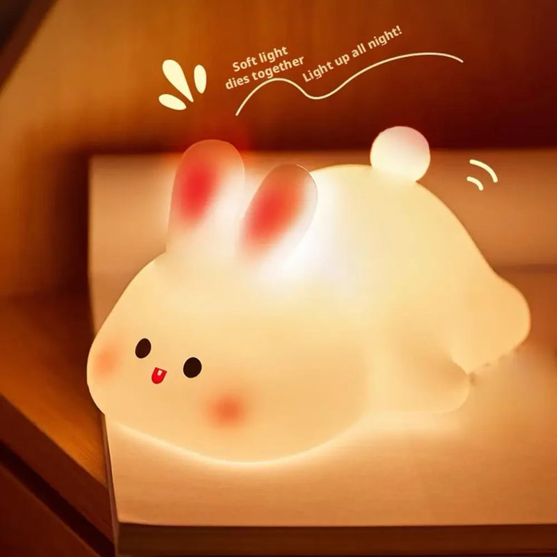 Soft Silicone Rabbit Night Light