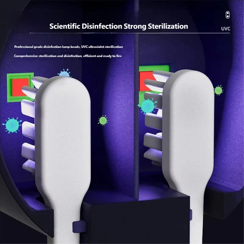 Wall Mounted Rotating Toothbrush Holder