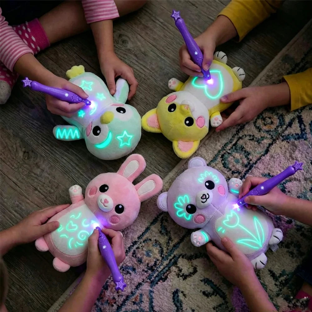 Glow in the Dark Doodle Plush Toy