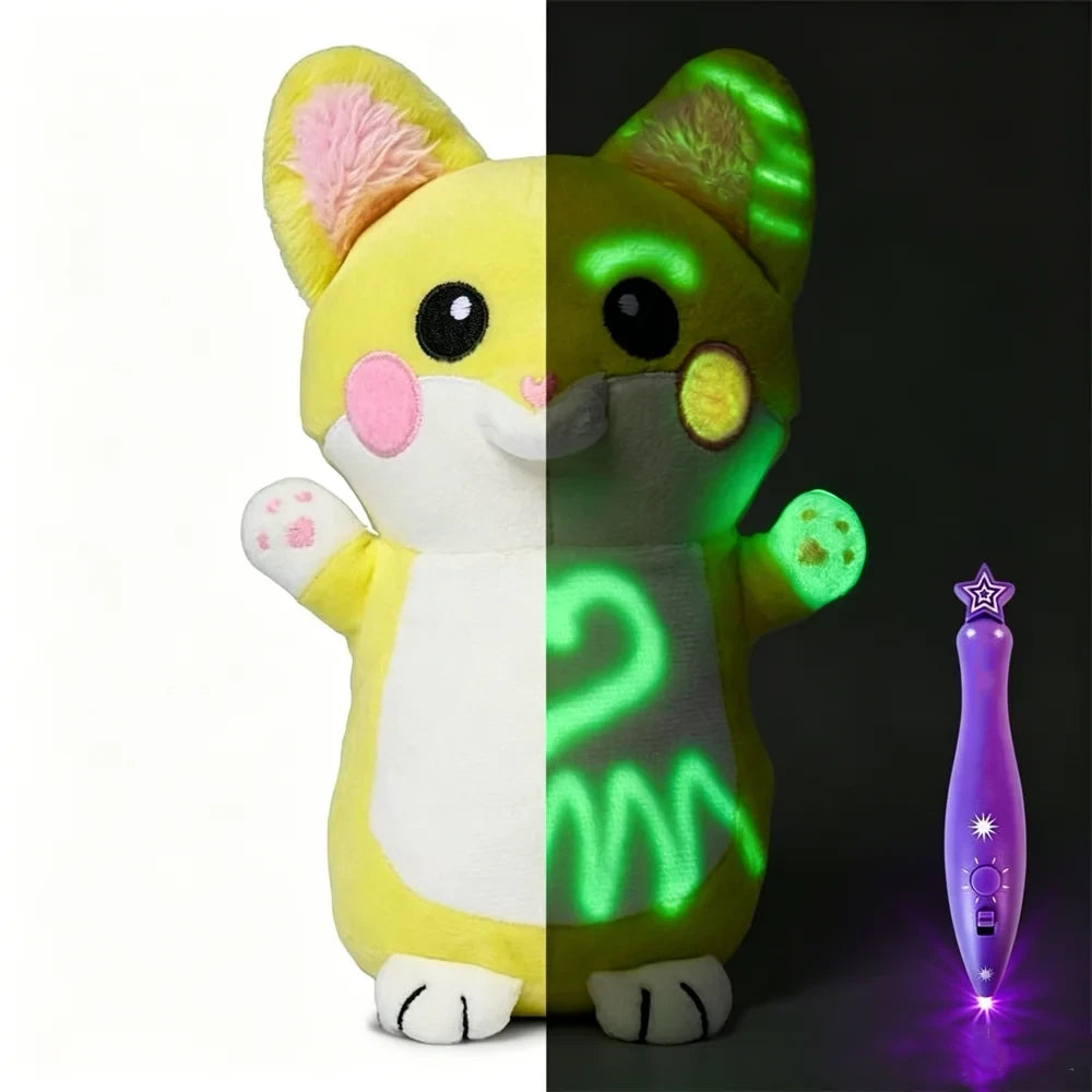 Glow in the Dark Doodle Plush Toy