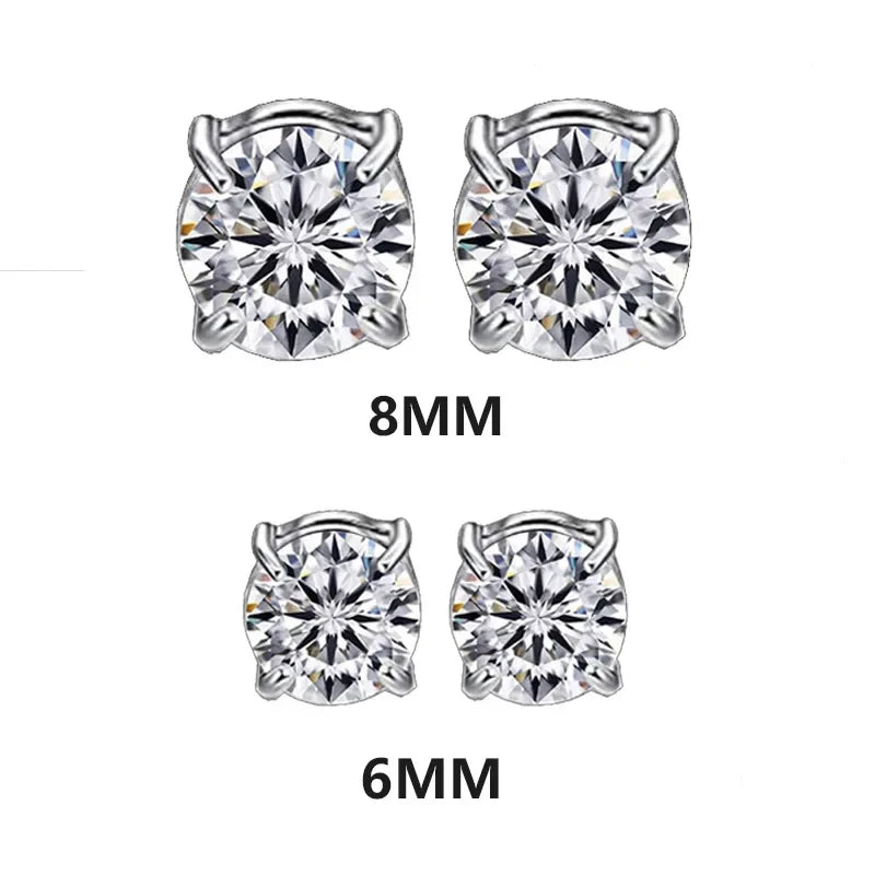 Magnetic Crystal Stud Earrings