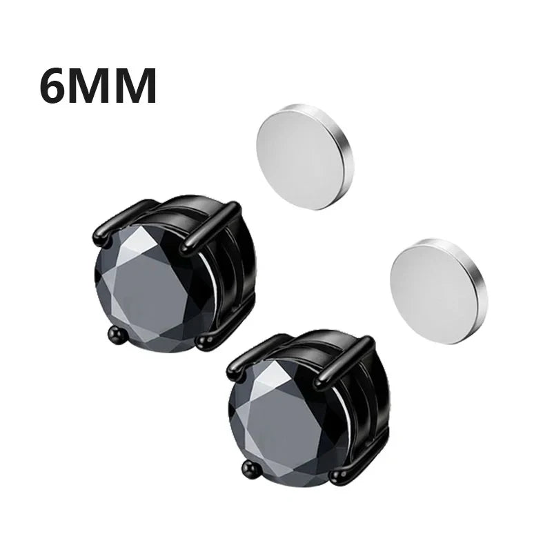 Magnetic Crystal Stud Earrings