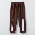 Children Waffle Knit Solid Casual Sweatpants