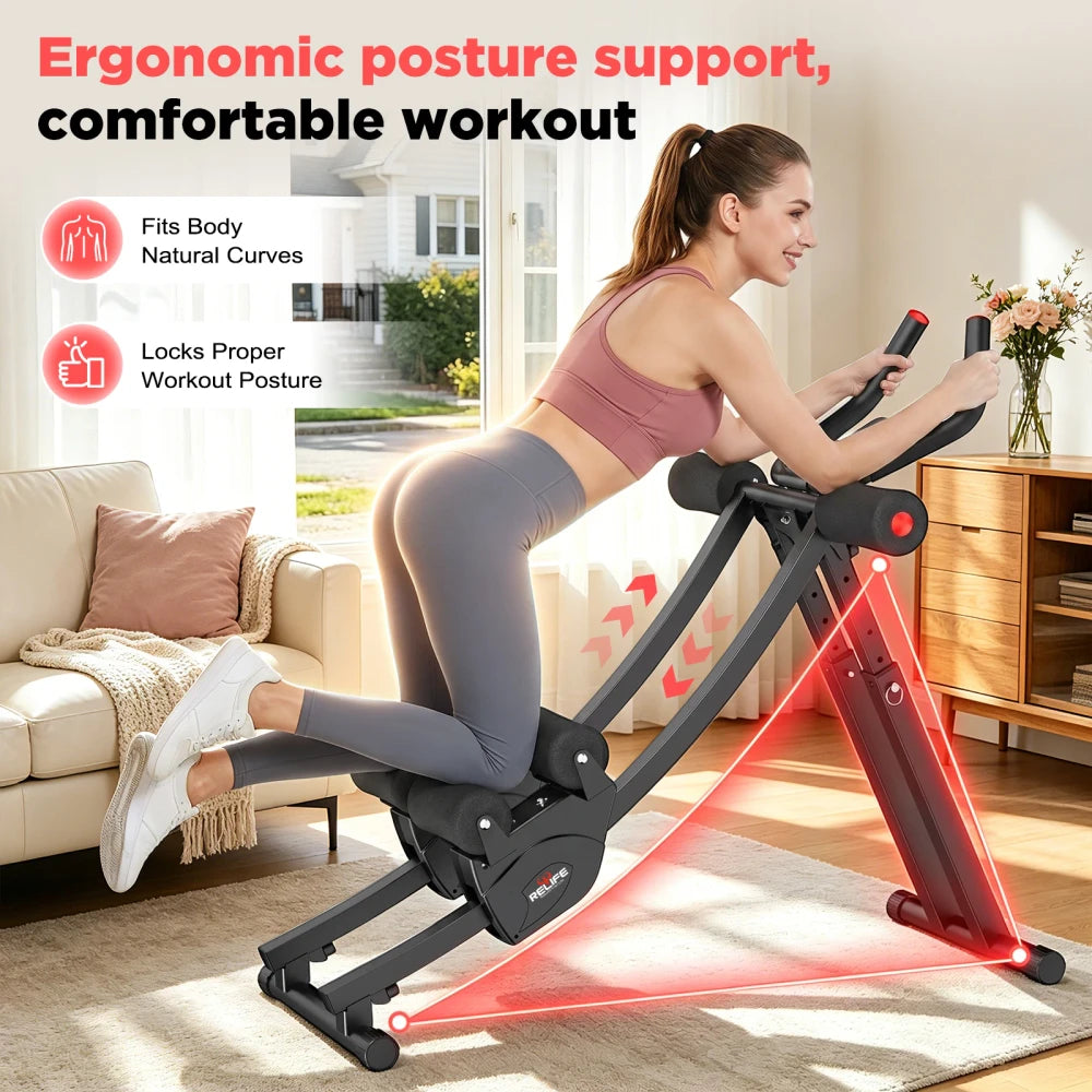 Foldable Dual Split-Track Ab Machine
