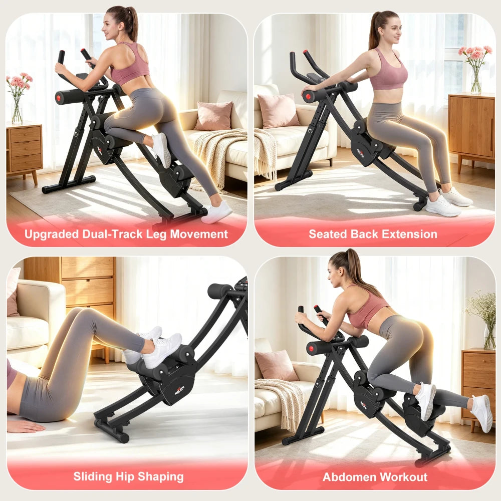 Foldable Dual Split-Track Ab Machine
