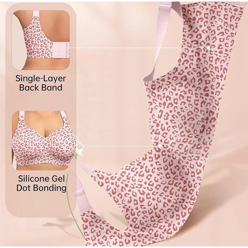 Leopard Print Wireless Jelly Bra