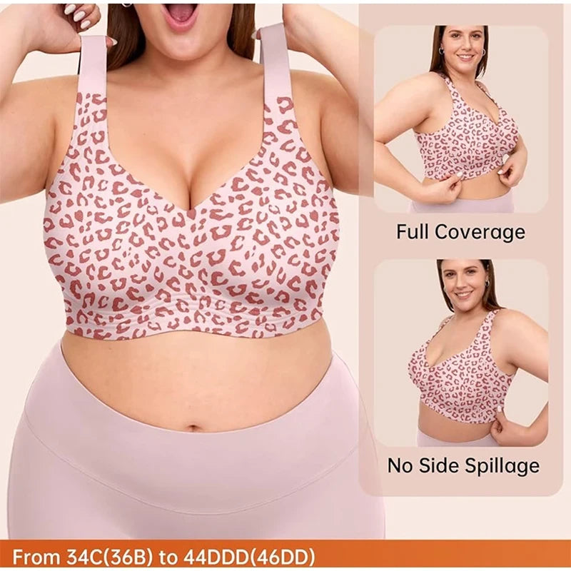 Leopard Print Wireless Jelly Bra