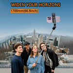 Portable Telescopic Bluetooth Selfie Stick