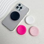 Macaron Solid Silicone Mobile Phone Grip Stand