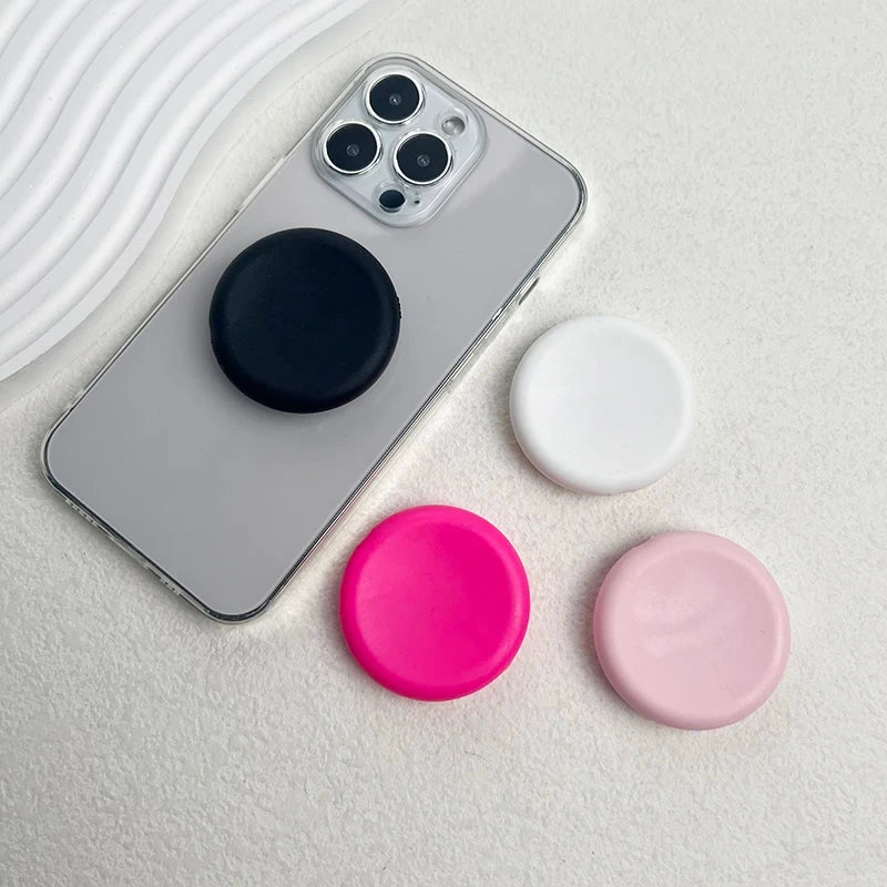 Macaron Solid Silicone Mobile Phone Grip Stand