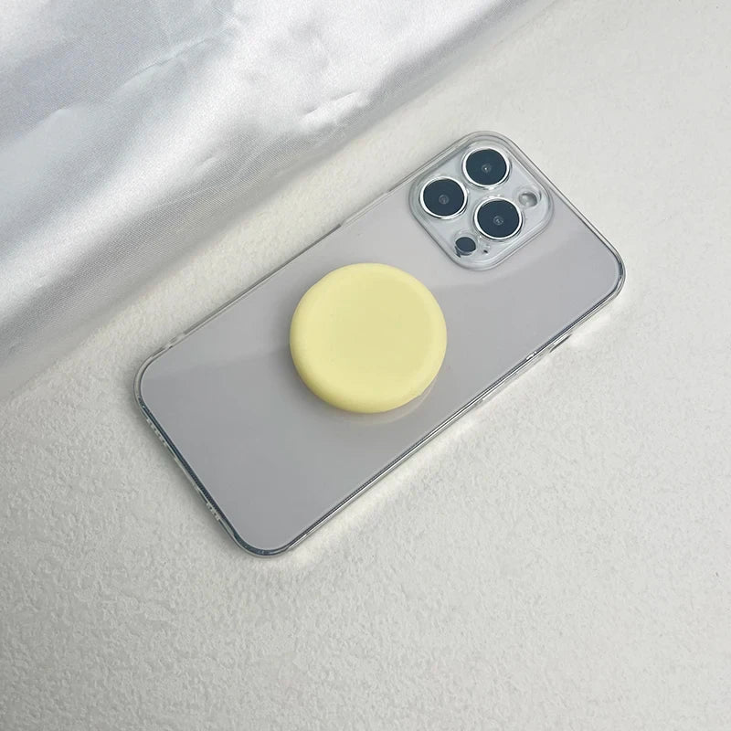 Macaron Solid Silicone Mobile Phone Grip Stand
