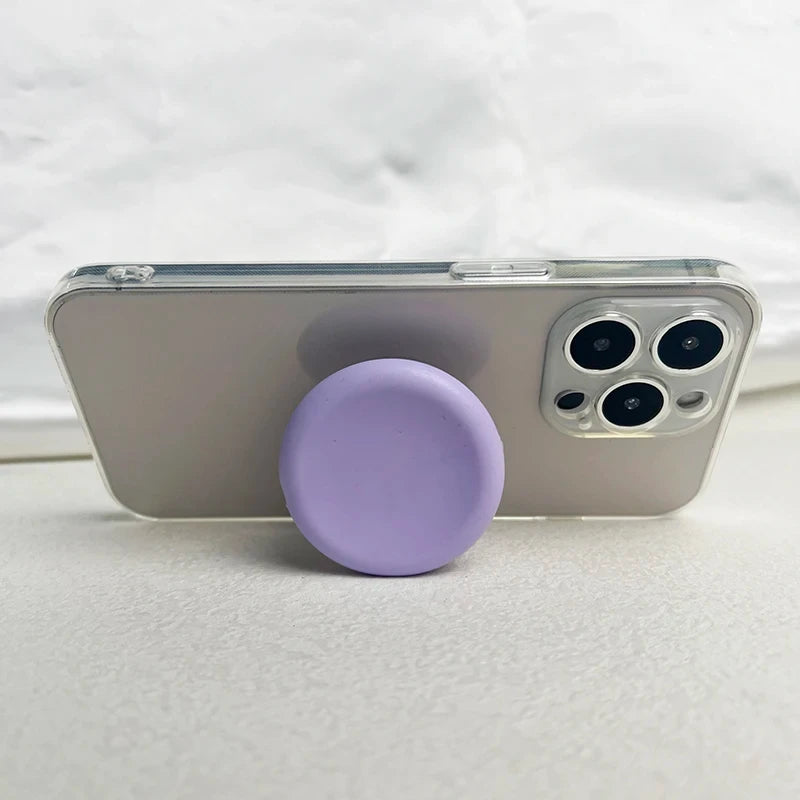 Macaron Solid Silicone Mobile Phone Grip Stand