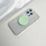 Macaron Solid Silicone Mobile Phone Grip Stand