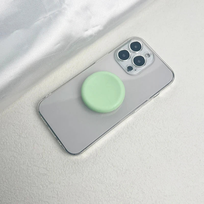 Macaron Solid Silicone Mobile Phone Grip Stand