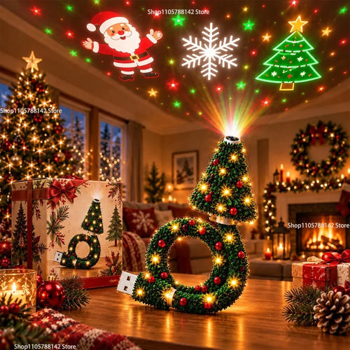 Christmas Tree Plug In Night Light Ceiling Projector