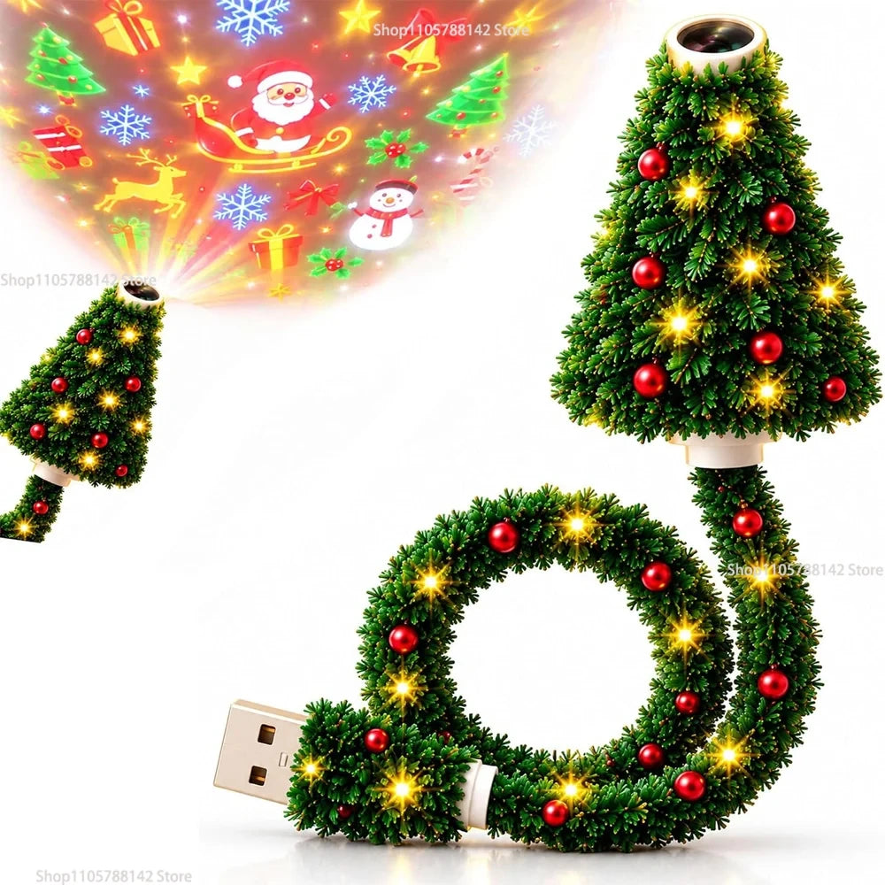 Christmas Tree Plug In Night Light Ceiling Projector