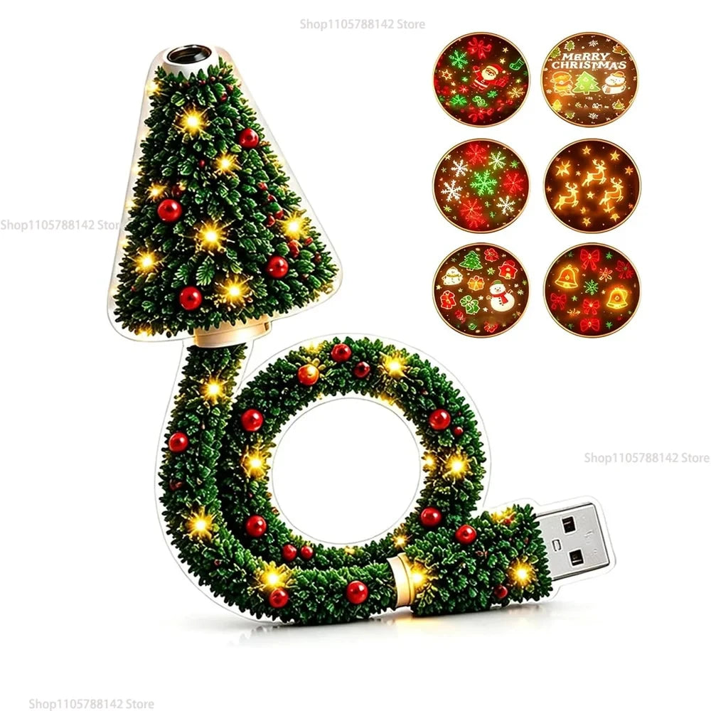 Christmas Tree Plug In Night Light Ceiling Projector