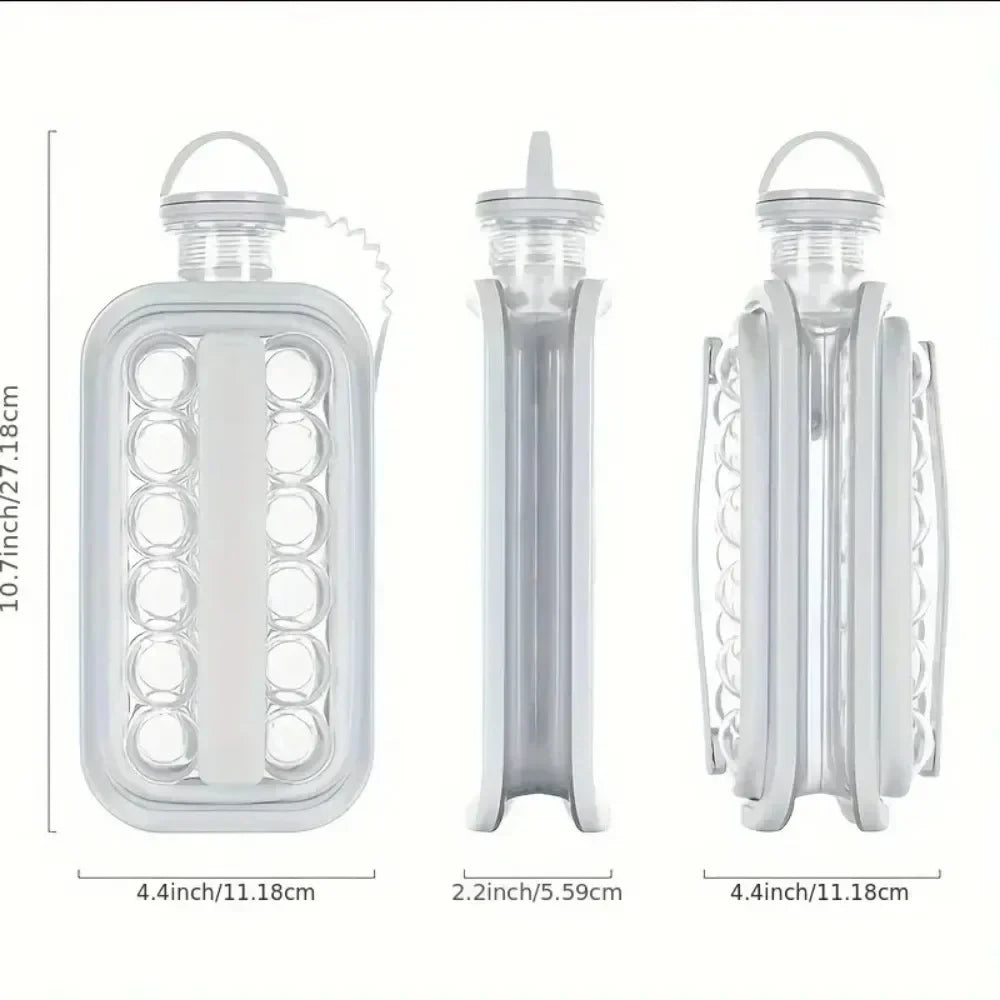 Portable Folding Ice Maker Water Bottle