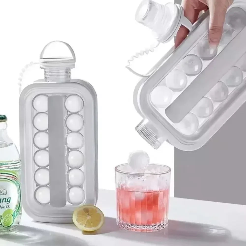 Portable Folding Ice Maker Water Bottle