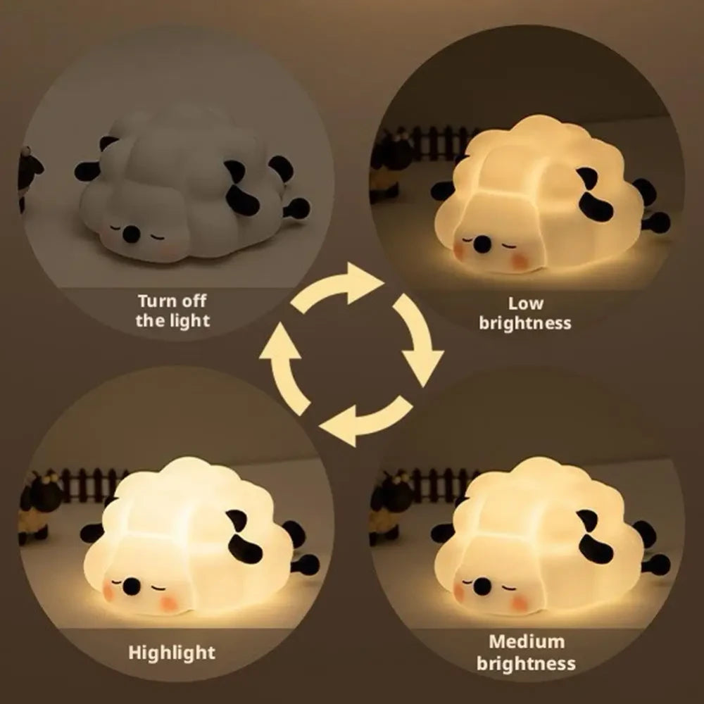 Soft Silicone Rabbit Night Light