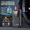 Portable Car Battery Jump Starter with Air Compressor