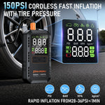 Portable Car Battery Jump Starter with Air Compressor