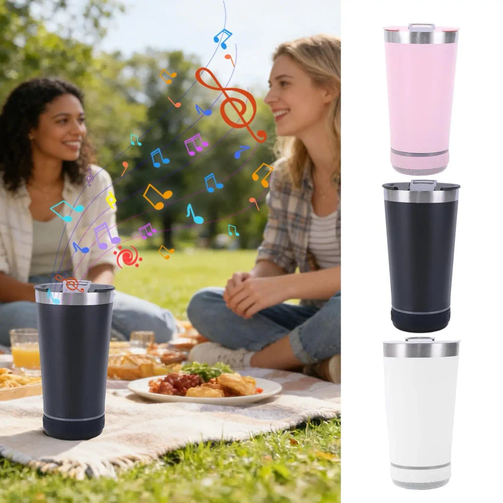 Insulated Bluetooth Speaker Tumbler