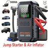 Portable Car Battery Jump Starter with Air Compressor