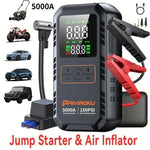 Portable Car Battery Jump Starter with Air Compressor