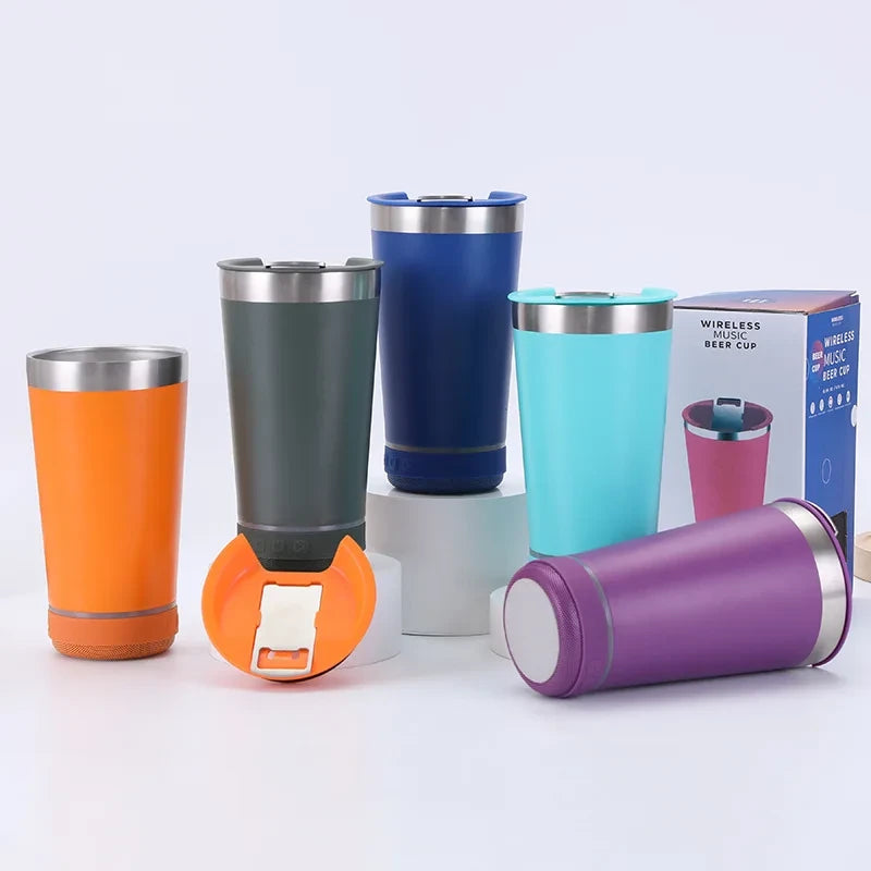 Insulated Bluetooth Speaker Tumbler