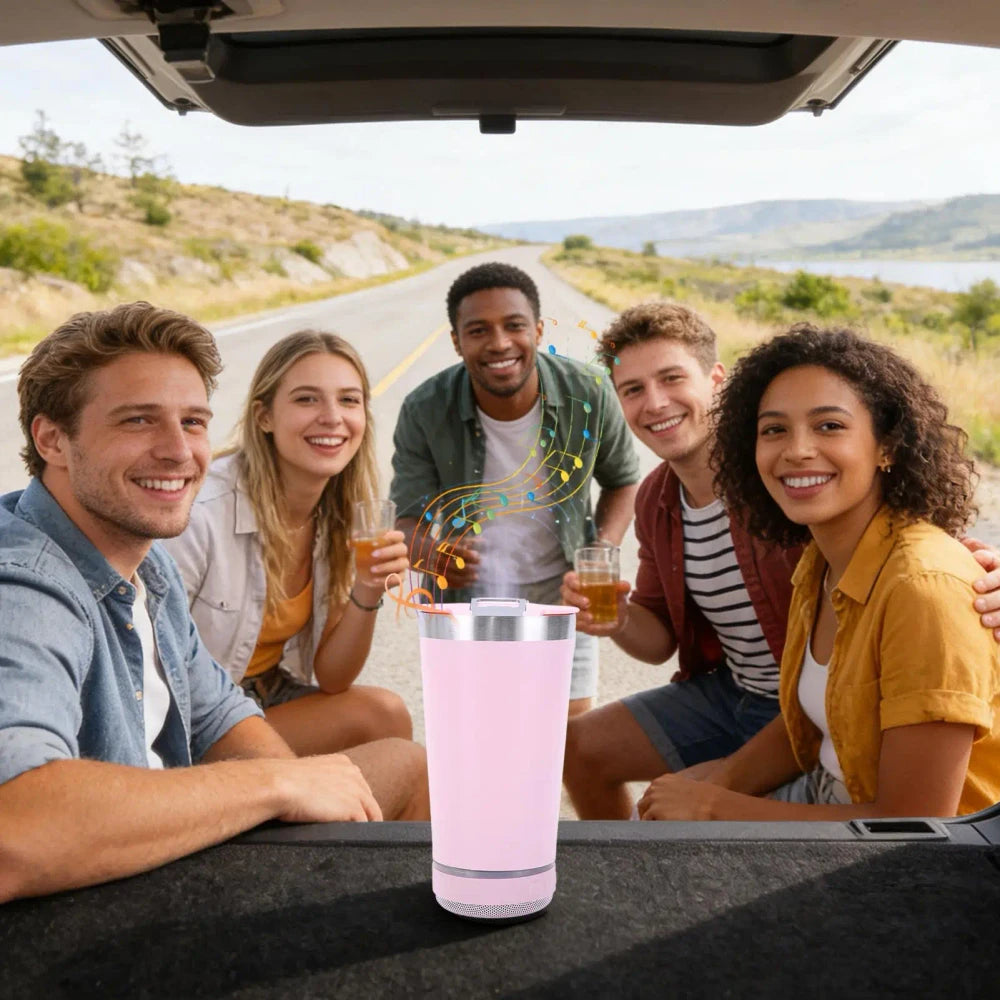 Insulated Bluetooth Speaker Tumbler